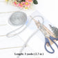 Gimp Braid Trim, 3 Yards 0.3 inch Metallic Woven Trim, Sewing DIY Craft Braid Ribbon for Hat Headband Costume Garment Decor Accessory