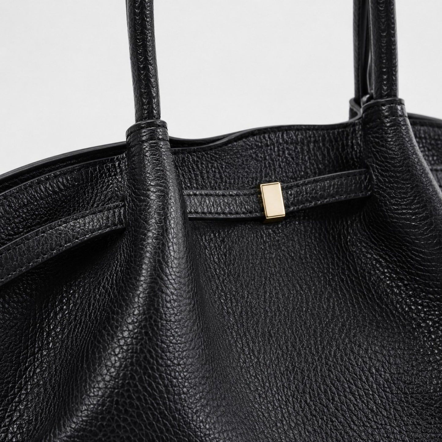 Large Capacity Pleated Shoulder Tote Bag