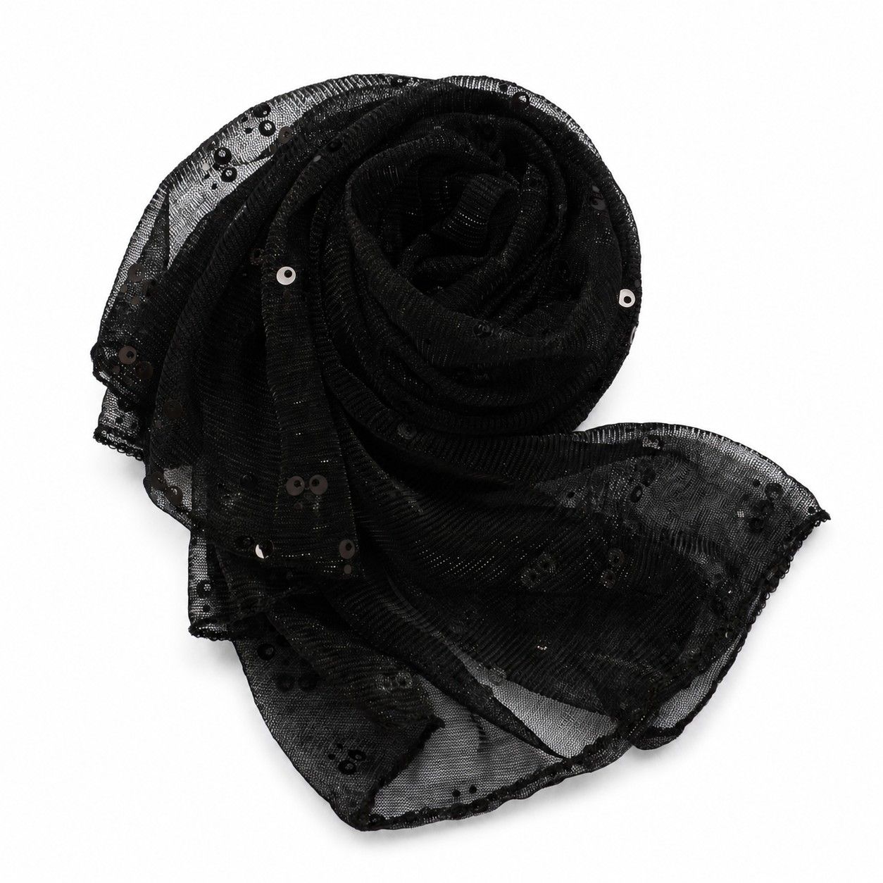 Sequin Sheer Scarf Lightweight Sparkly Shawl Wrap