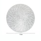 4-Pack Metallic Round PVC Placemats Heat Resistant Textured Table Mats