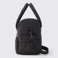 Quilted Multi-Compartment Lunch Tote Bag with Padded Top Handles and Detachable Shoulder Strap 10x10x7.1in