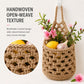 Woven Hanging Basket Set for Fruit Produce and Wall Storage