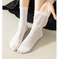 4-Pair Pack Soft Ribbed Ankle Socks with Ruffled Edge Trim Lightweight Knit Design in Multiple Color Combinations