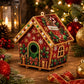 DIY Pearl Art Christmas Birdhouse Craft Kit with 3D Holiday Design