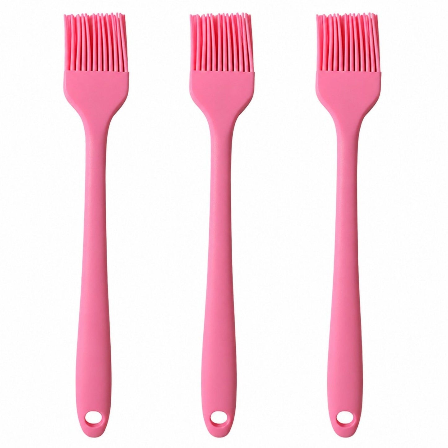 3-Piece Silicone Basting Brush Set, Flexible and Durable Kitchen Tools for Cooking and Baking