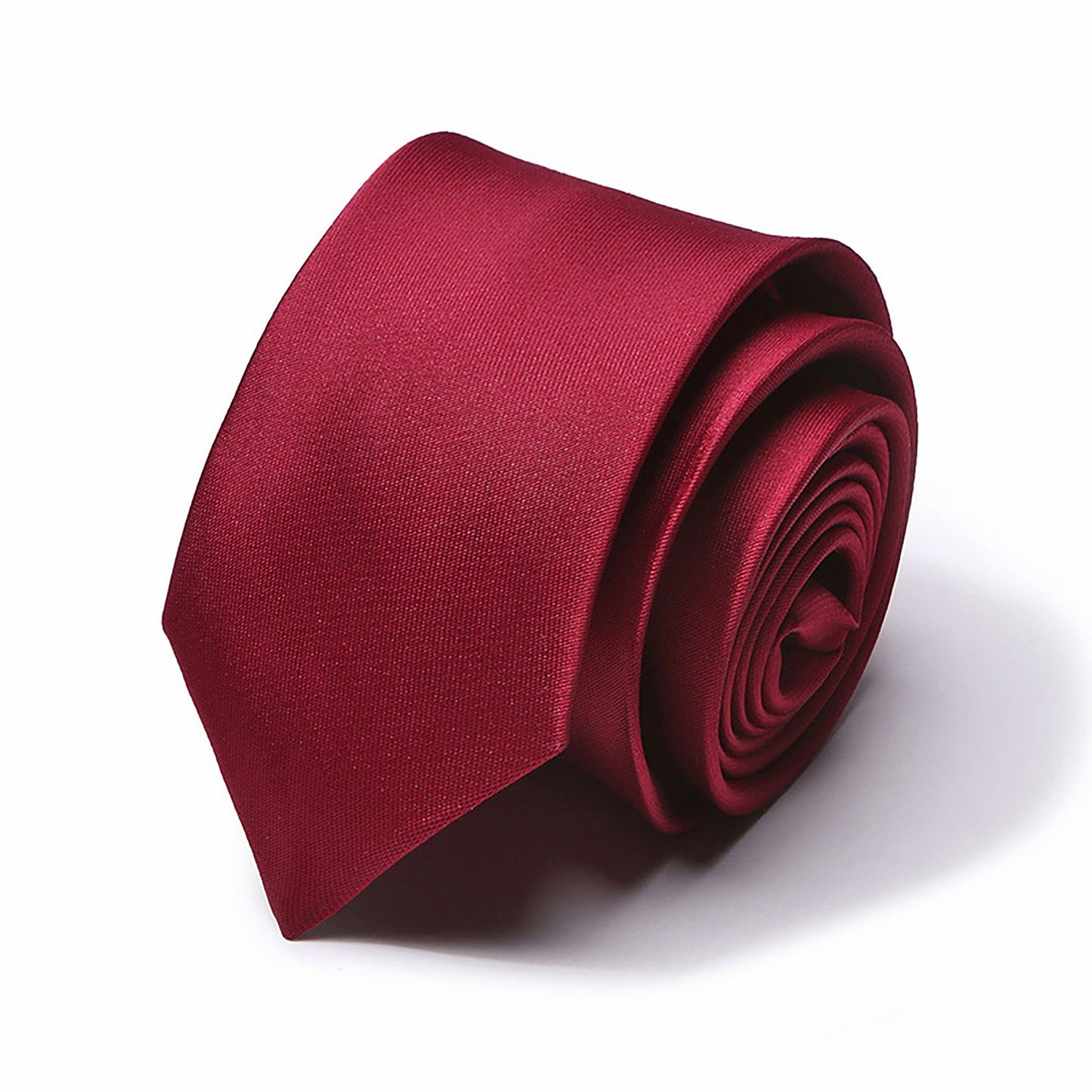 Men's Solid Smooth Finish Tie Classic Necktie 57 Inch Length 3.1 Inch Width Formal Business Accessory