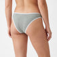2 Pack Ribbed Lace Trim Thong Underwear
