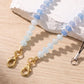 Beaded Phone Wrist Strap with Detachable Clasps