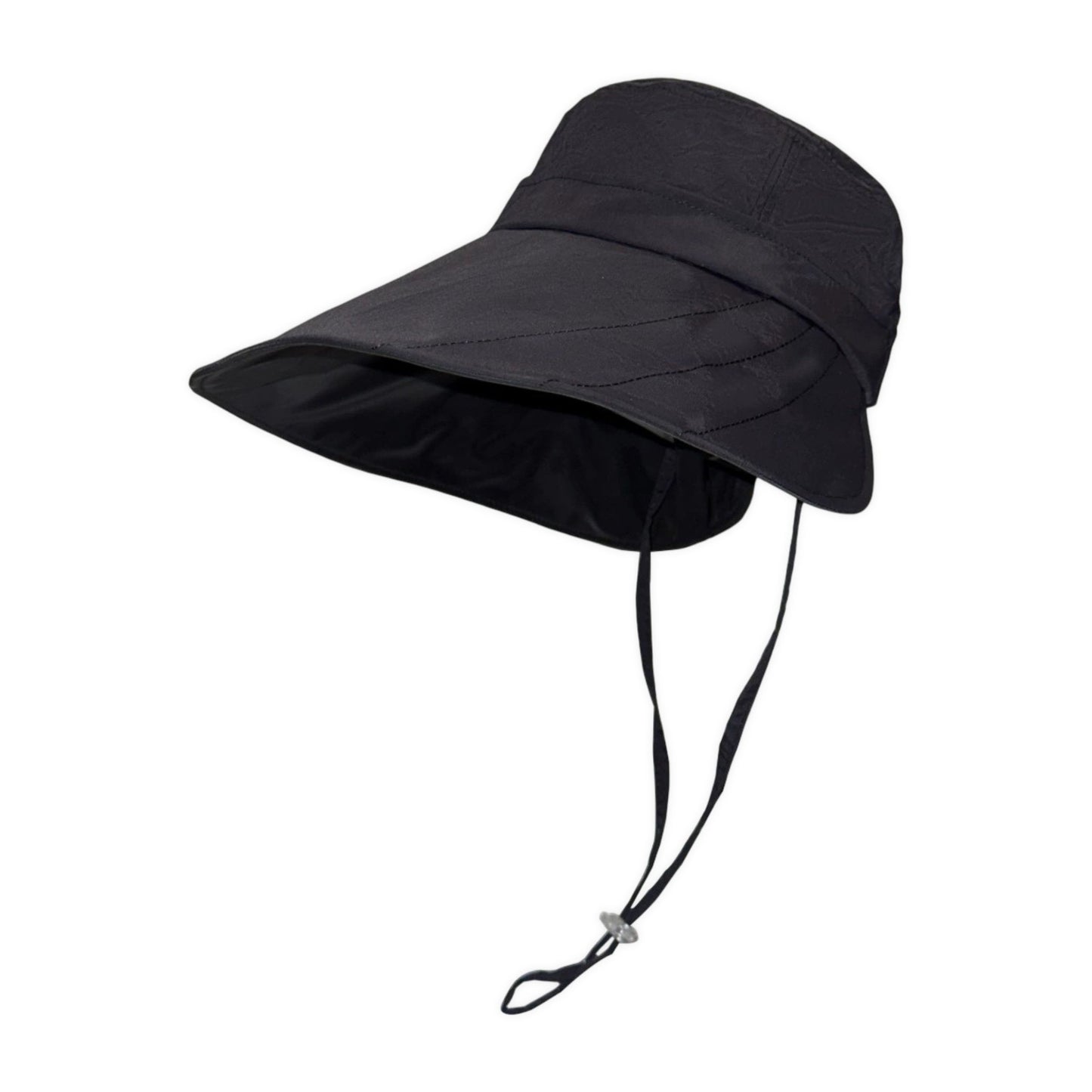 Wide Brim Bucket Sun Hat Adjustable Chin Strap UV Protection Packable Outdoor