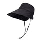 Wide Brim Bucket Sun Hat Adjustable Chin Strap UV Protection Packable Outdoor