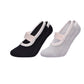 Ballet Style Grip Socks with Ruffle Trim and Cross Strap Anti-Slip Sole Yoga and Pilates 2-Pack