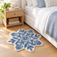 31.5 Inch Floral Tufted Accent Rug Decorative Shaped Area Rug for Bedroom and Entryway