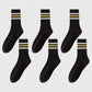 6pk Men's Crew Socks with Striped Cuffs