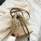 Women's Bohemian - Style Crochet Shoulder Bag
