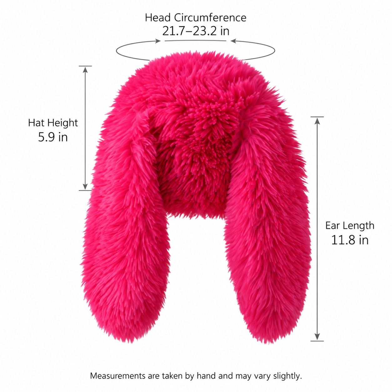 Faux Fur Trapper Hat Long Ear Flaps Plush Winter Hat