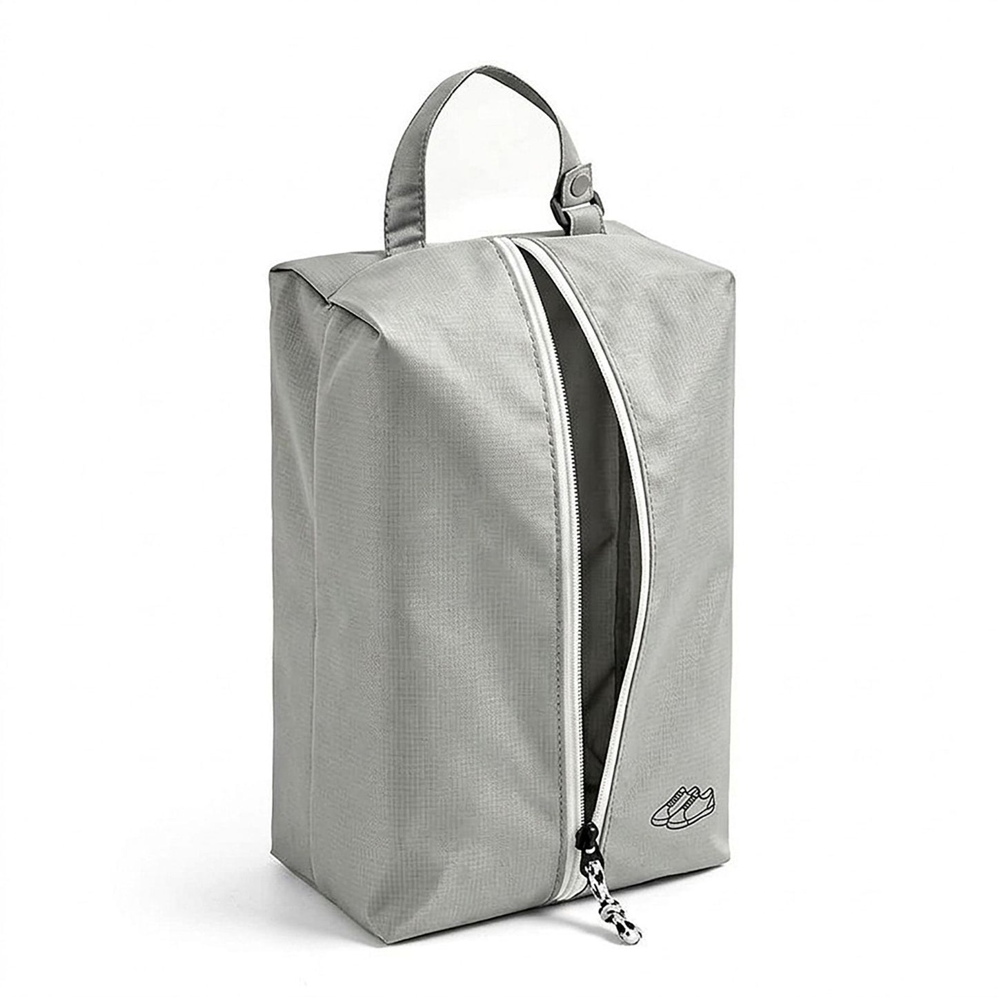Travel Shoe Bag with Zipper Closure and Carry Handle