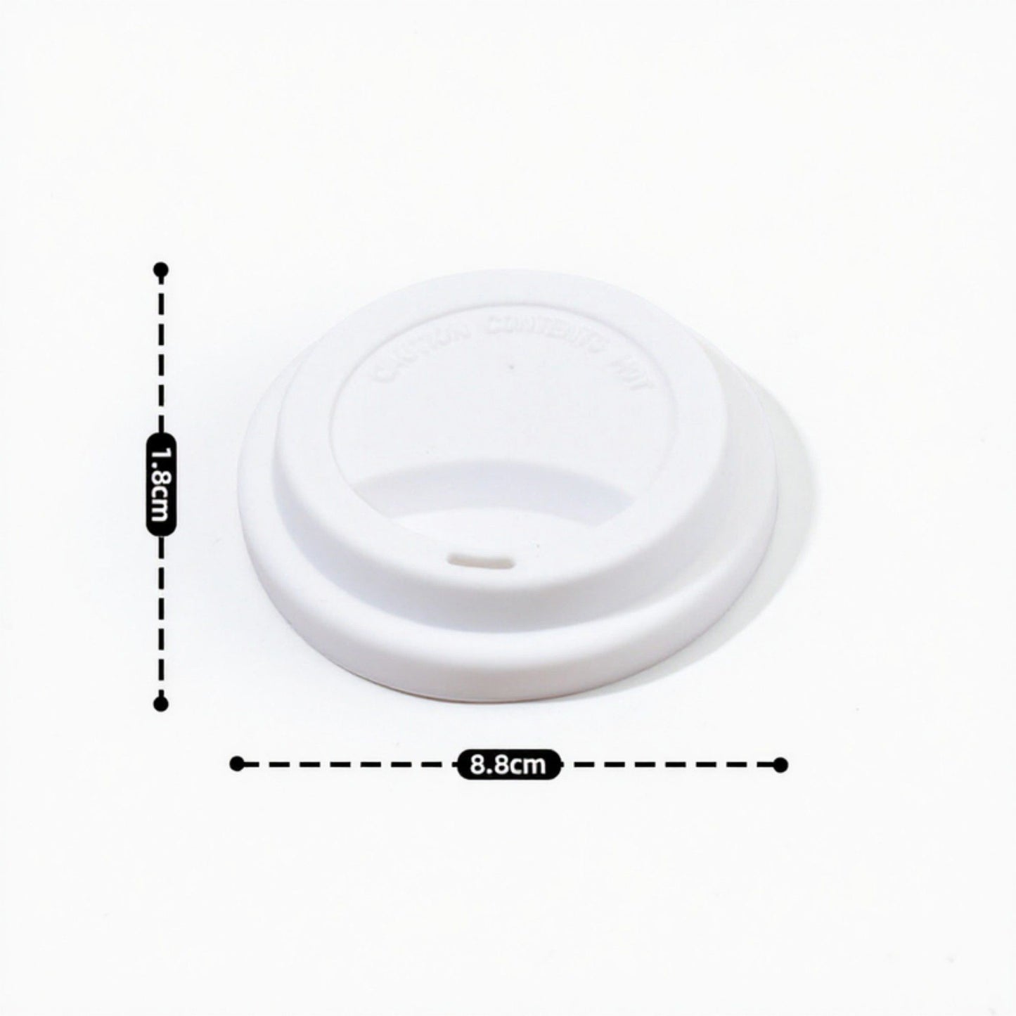 4pcs per Set Reusable Silicone Coffee Cup Lid Spill Resistant Hot Drink Cover with Sip Opening 3.5x0.7in