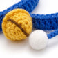 Hand Knit Pet Collar with Soft Crochet Bell Adjustable Silent Collar Necklace for Cats and Small Dogs