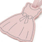 2 Pack Dress Shaped Luggage Tags with Buckle Straps