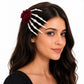 Halloween Skeleton Hand Rose Hair Clips 2pc