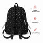 Bunny Ear Backpack with Pom Pom and Multiple Pockets
