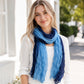 Lightweight Floral Crinkle Long Scarf