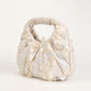 Sequin Hobo Shoulder Bag with Oversized Paillette Details Padded Handle