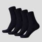 Classic Crew Socks Cable-Knit Cotton for Casual Stability and Comfort 2 Pairs