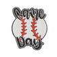 Baseball Mama Sequin Iron On Patches Game Day Applique Large Patch Accessory Clothes Jacket Uniform Backpack DIY Decor