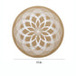 4 Piece Mandala Placemat Set Metallic PVC Heat Resistant Round Table Mats for Dining Table