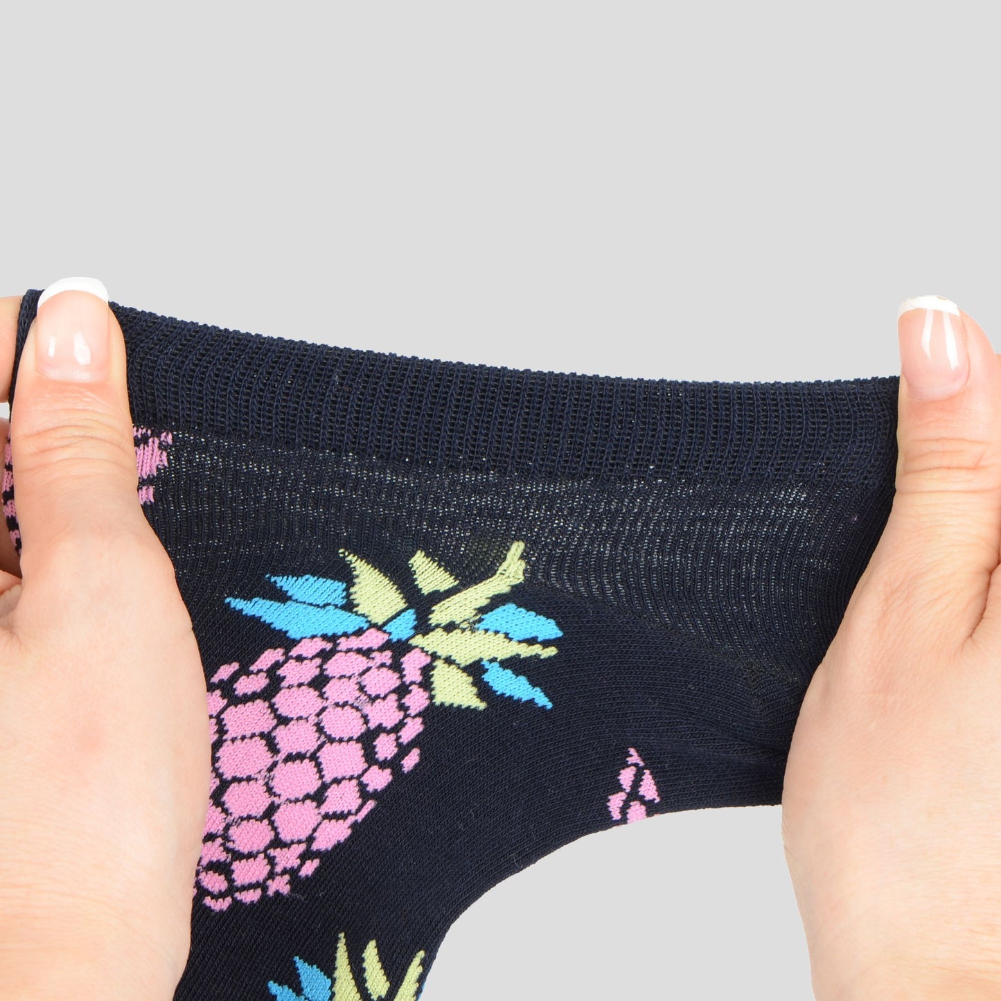 Fruit Print No Show Socks Breathable Cotton 6pk