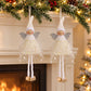 2pk Lace Angel Christmas Tree Ornaments