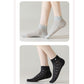 4 Pairs Heart Pattern Breathable Short Crew Socks Soft Stretch Knit Design Multiple Color Options
