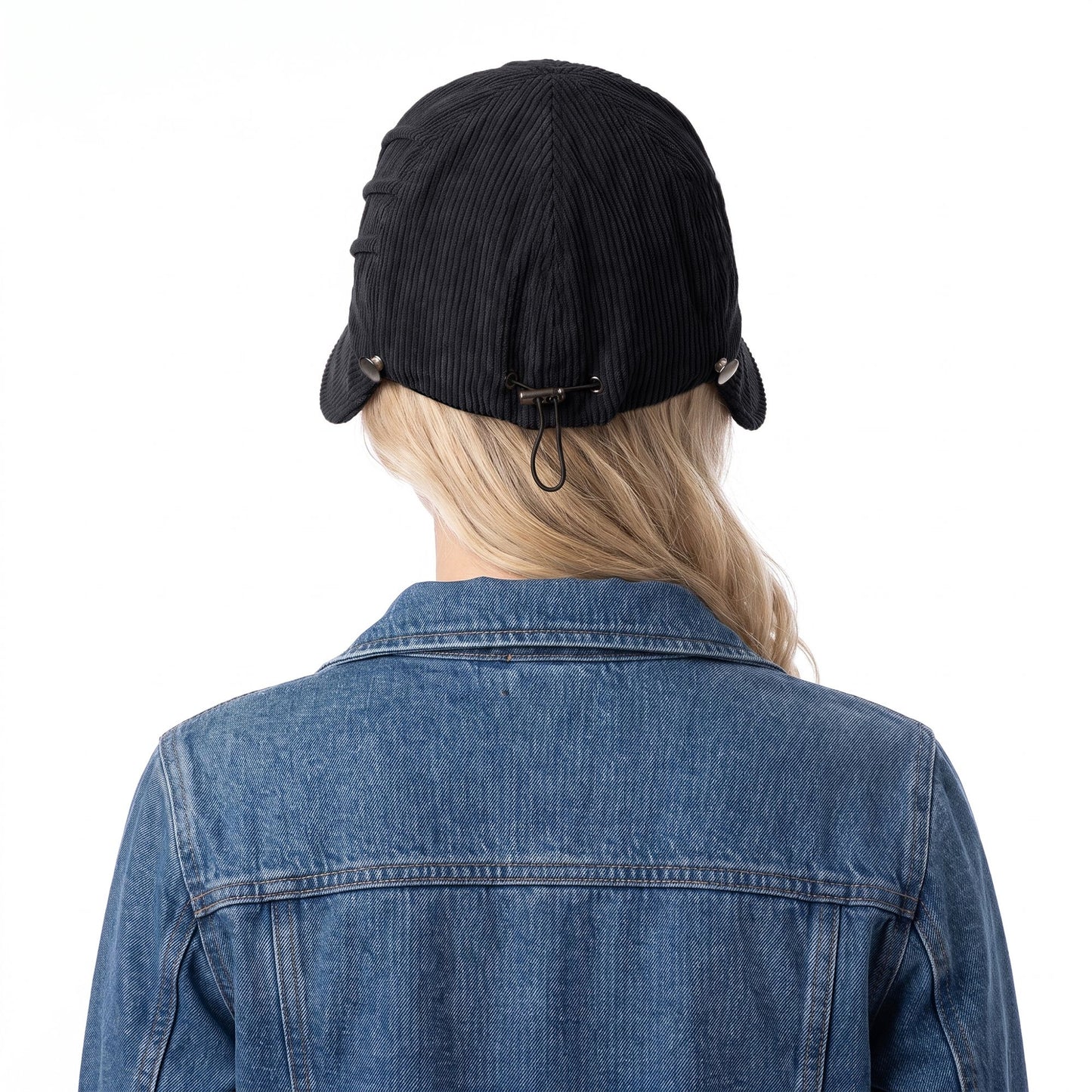Corduroy Bucket Hat Wide Brim Adjustable Fit Casual Fall Winter Hat