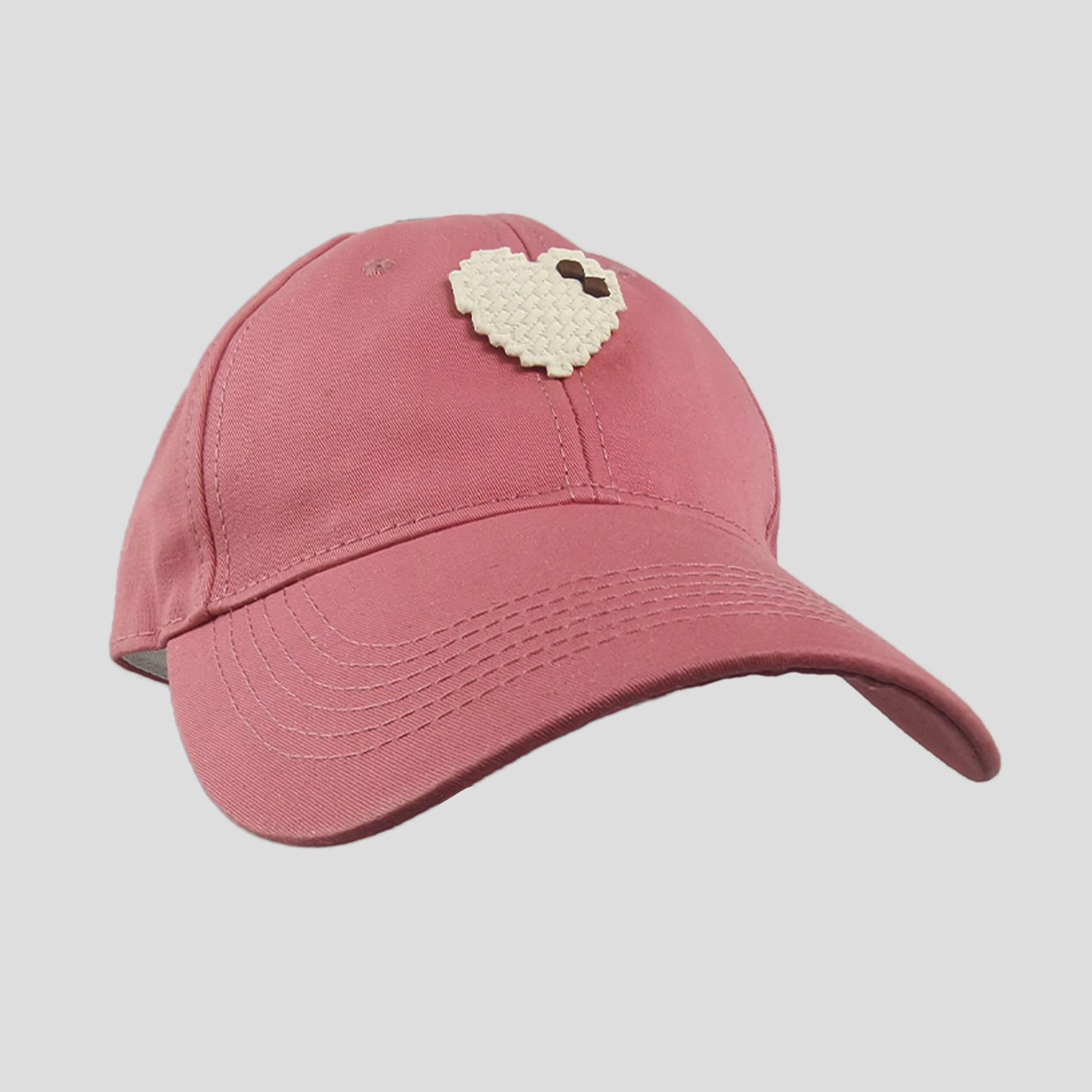 Women's Pixel Heart Wide - Brim Baseball Cap