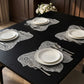 4 Piece Butterfly Placemat Set Decorative PVC Heat Resistant Table Mats for Dining Table