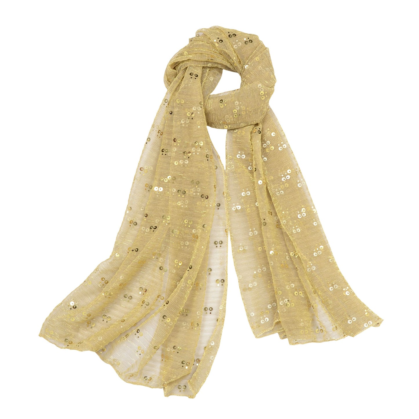 Sequin Sheer Scarf Lightweight Sparkly Shawl Wrap