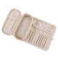 Travel Makeup Brush Organizer with Zippered Pouch