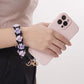 Floral Braided Wrist Strap with Swivel Clasp