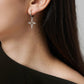 Star Drop Hoop Earrings with Cutout Geometric Charm and Sleek Minimalist Design for a Modern Stylish Everyday Accessory