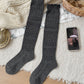 6pk Cable Knit Knee-High Socks - Warm Textured Socks for Casual Winter & Cozy Daily Wear