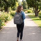Multi-Pocket Commuter Travel Backpack with Padded Straps and Adjustable Side Pockets