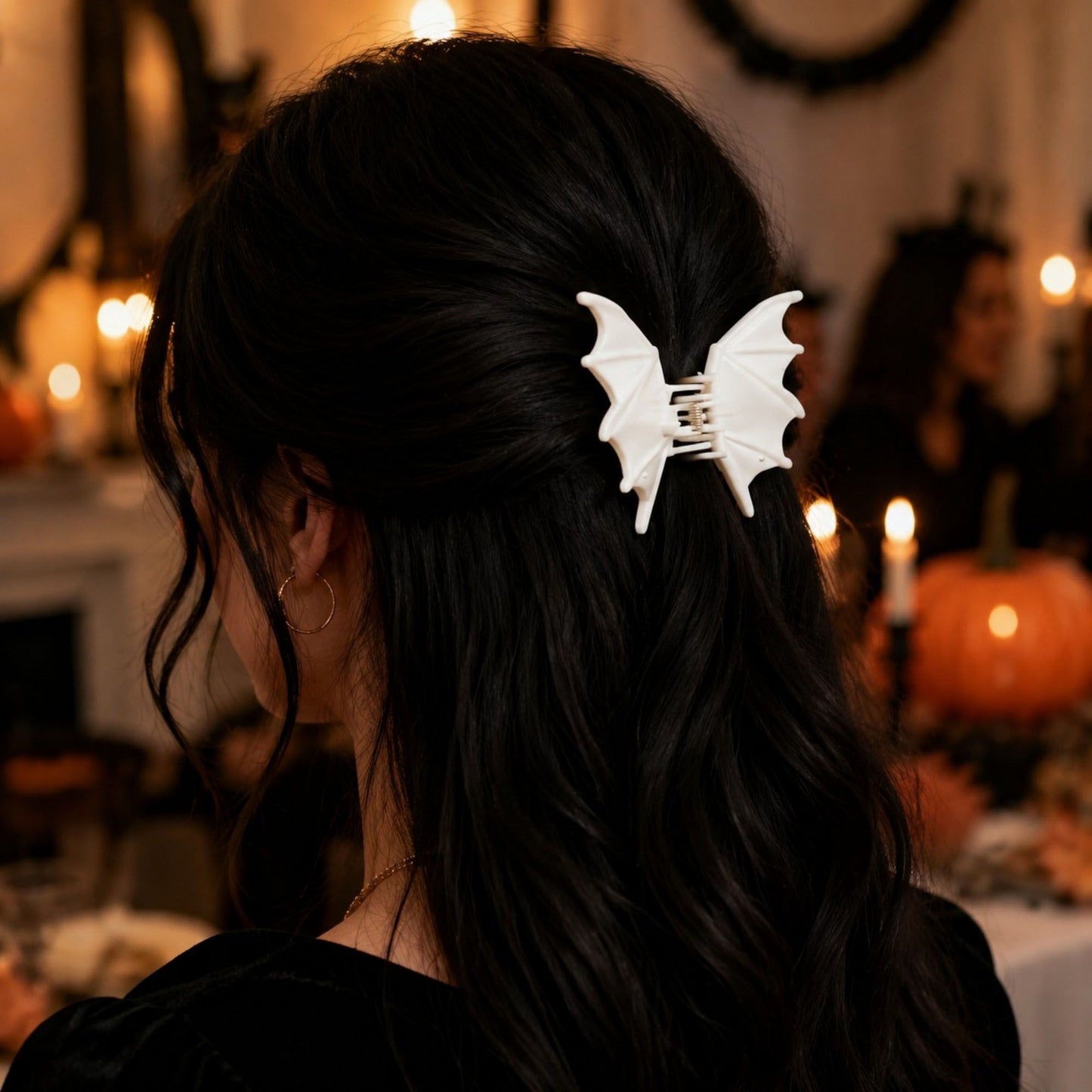 3pc Bat Wing Hair Claw Clip Set Halloween Costume Hair Accessories