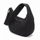 Oversized Crescent Sling Bag with Wide Adjustable Strap and Top Zipper 17.5x10x6.5in
