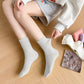 Slouchy Ankle Socks Soft Solid Cotton for Casual Comfort 2 Pairs