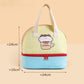 Double Layer Insulated Lunch Bag Large Capacity Cartoon Lunch Tote for School Travel