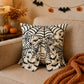 Halloween Throw Pillow Cover with Decorative Bow 18 x 18 Inch
