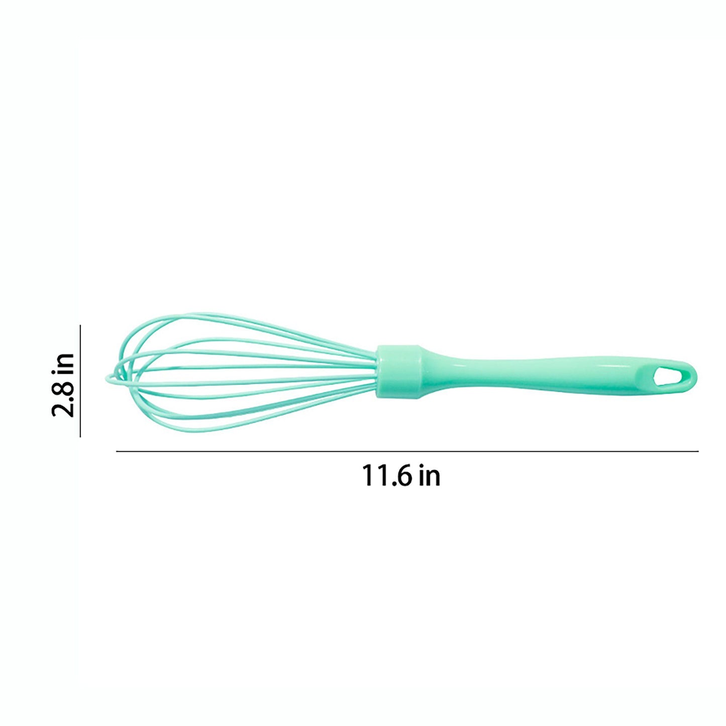 3-Piece Mini Silicone Whisk Set for Baking, Mixing and Kitchen Prep
