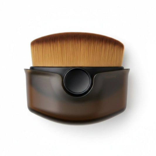 Flat Top Kabuki Makeup Brush with Dense Synthetic Bristles for Smooth Foundation Application