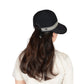 Breathable Mesh Sun Visor Cap with Ponytail Slot Adjustable Strap and Wide Brim for Outdoor Hiking and Summer Travel